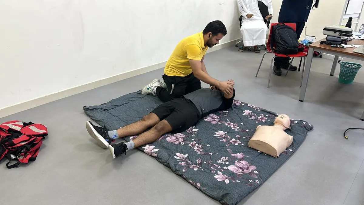 «مسعفون» يثقف 50 متدربًا في ترجي القطيف بالإسعافات