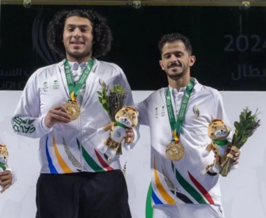 من سيهات.. قاسم العبيدان بطلًا للبادل في دورة الألعاب السعودية