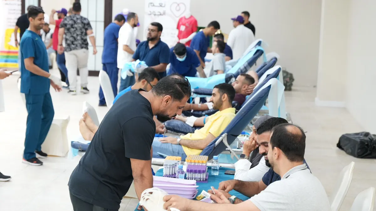 في أم الحمام.. 501 مشاركاً في حملة التبرّع بالدّم «نِعْمَ الجود 17» للرجال