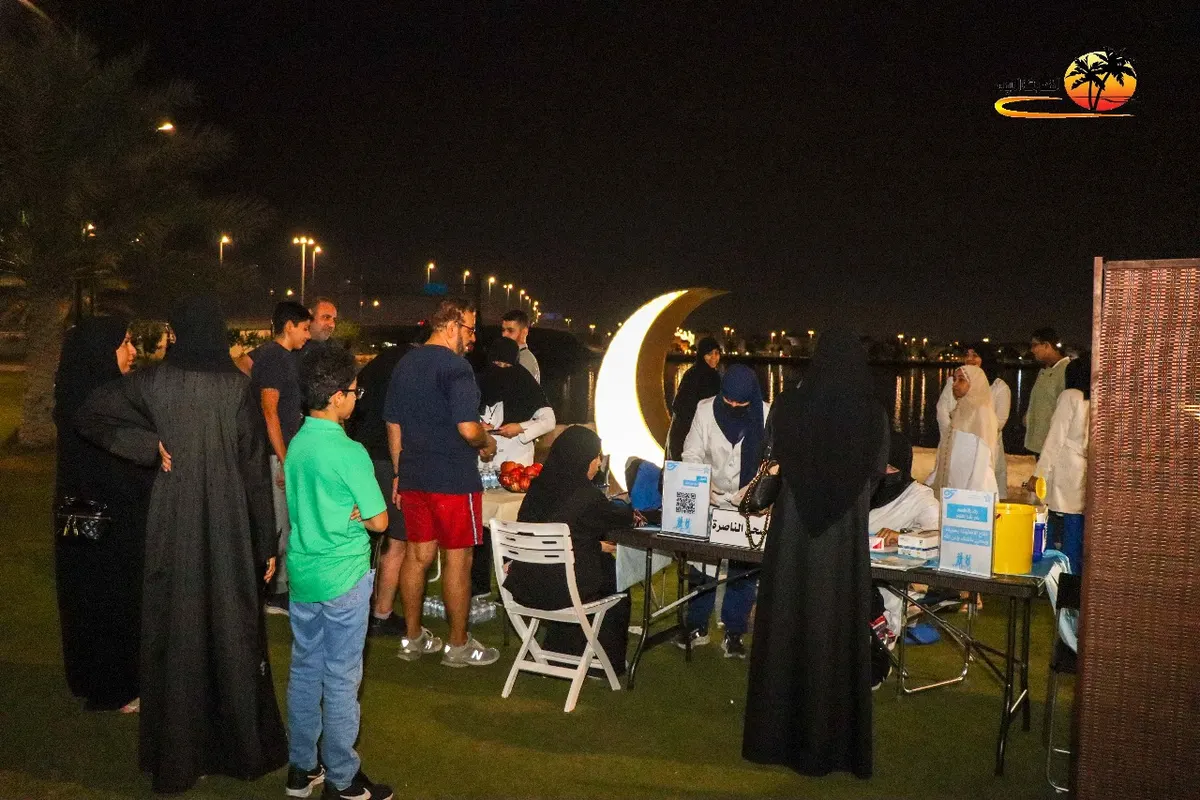 امشِ مع فريقك في القطيف.. صور وفيديو