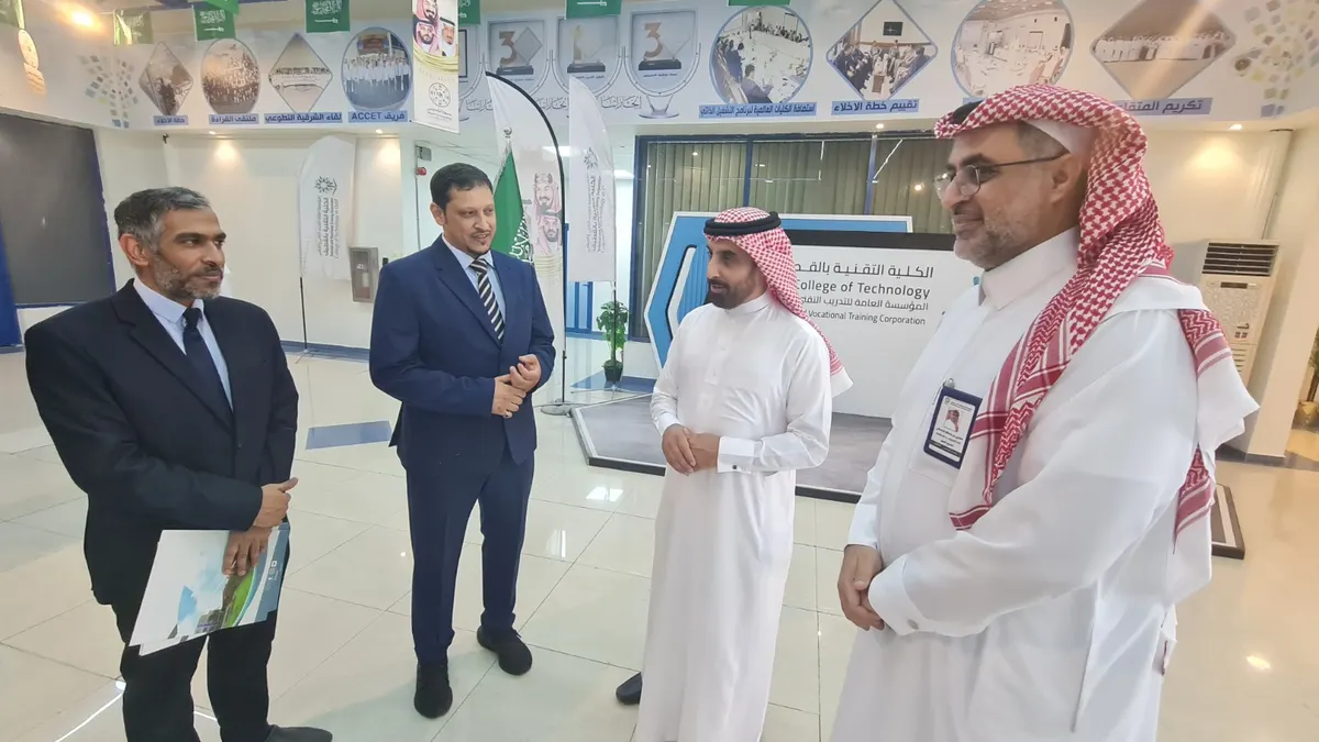 «تقني القطيف» يستقبل نائب المحافظ لسياسات التدريب والجودة ويتفقد سير العملية التدريبية