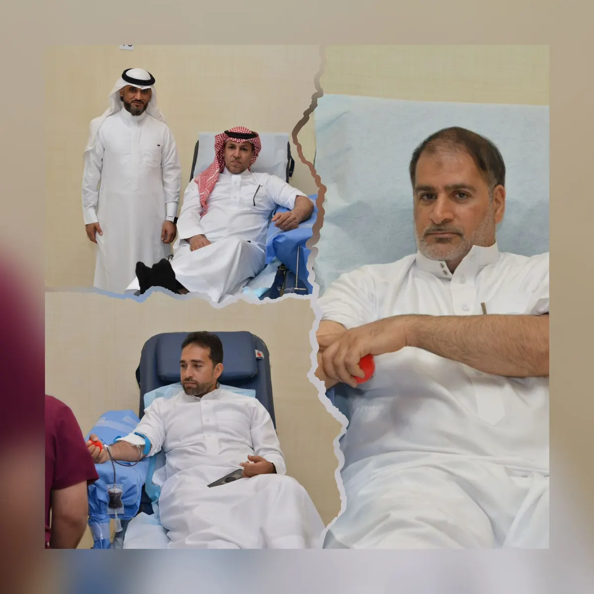 نساء بدأنَها رحمةً.. ورجال أتمّوها عطاءً.. شريانُ الحياة ينزف من ملاحة القطيف 214 وحدة دم