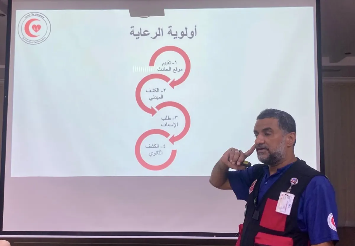 في أم الحمام.. رفع جاهزية التعامل مع الطوارئ.. يومان من التدريب المكثف على مهارات إنقاذ الحياة