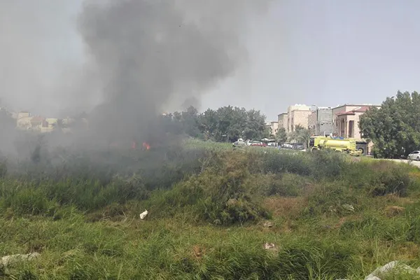 نيران تلتهم أشجار وحشائش بالأحساء.. والدفاع المدني: لا إصابات