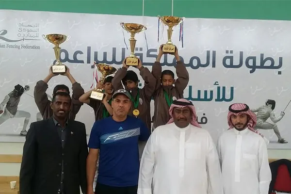 لاعبو الصواب يخطفون المراكز الأربعة الأولى لبطولة سلاح السيف بالرياض