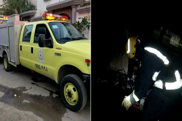 إصابة 3 سيدات في حريق منزل بحلة محيش