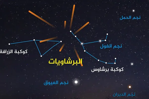 السبت.. ذروة شهب البرشاويات في سماء المملكة والوطن العربي