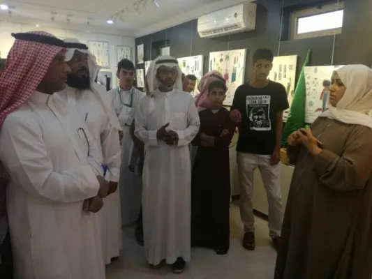 ”عيش السعودية بجازان“ يزور مرسم التشكيلية المسيري بالقطيف