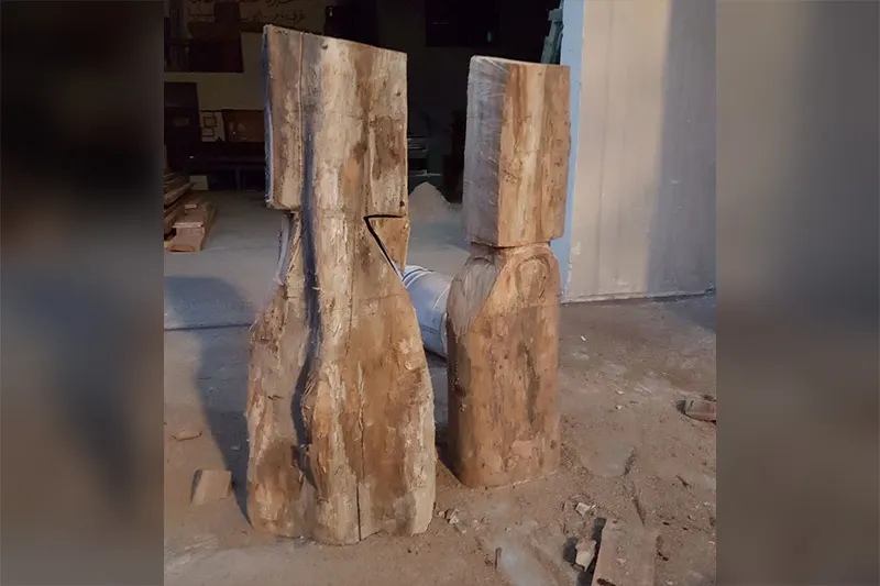 أبناء العلوي يزيحون الستار عن منحوتاتهم في ”خطوات إلى الماء“