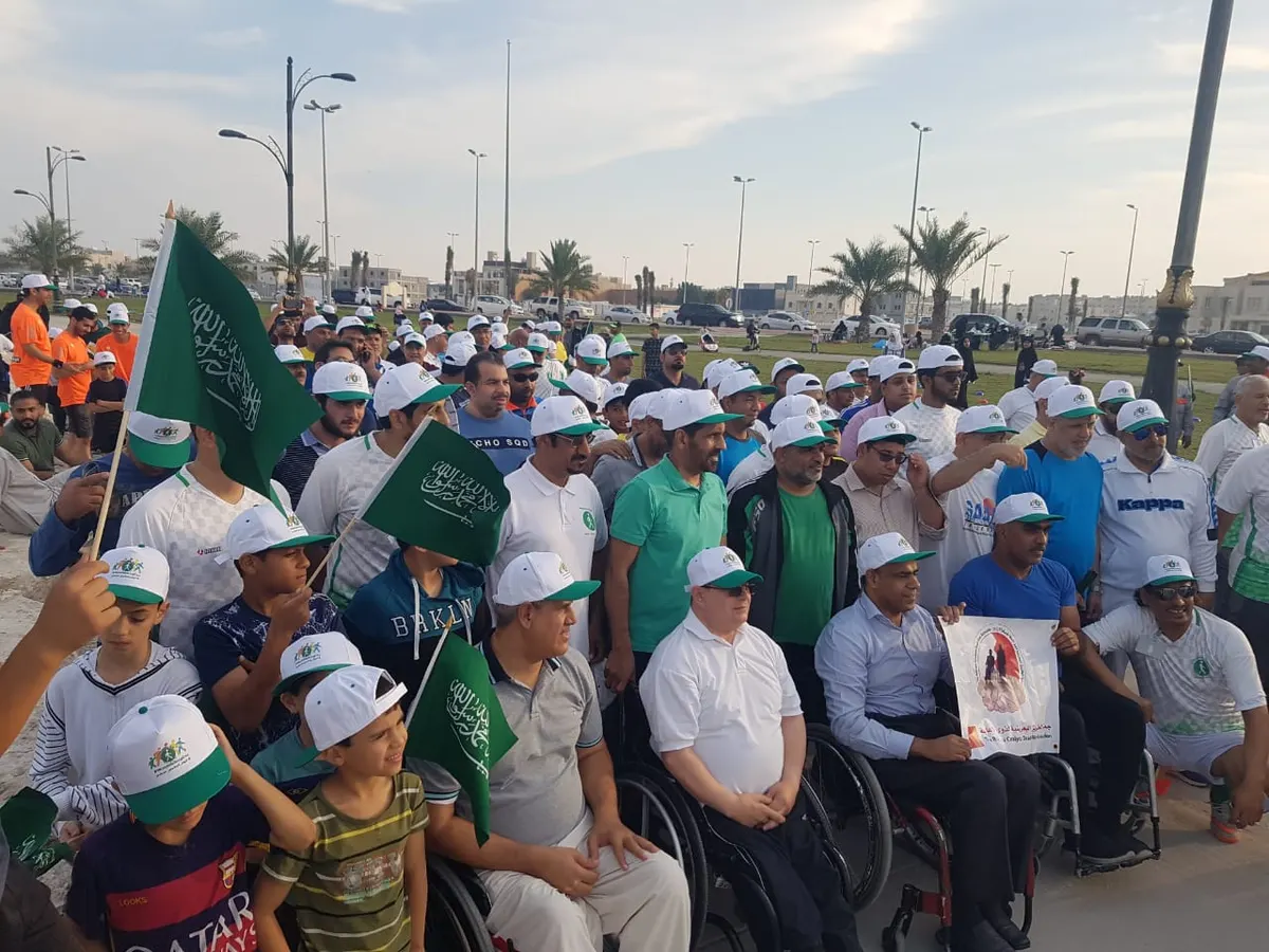 320 مشارك ومشاركة يشعلون اليوم العالمي للمشي بسيهات