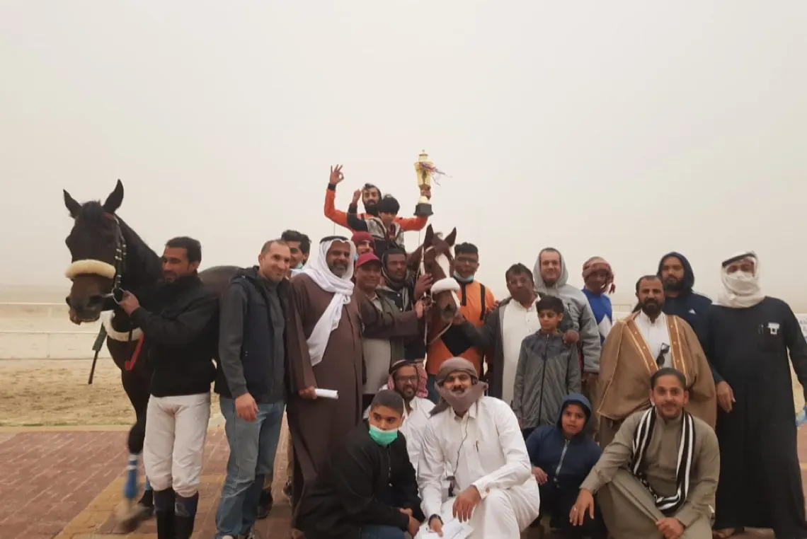 الفرسان المرهون والبدراني والموسى ابطال ميدان فروسية الدمام