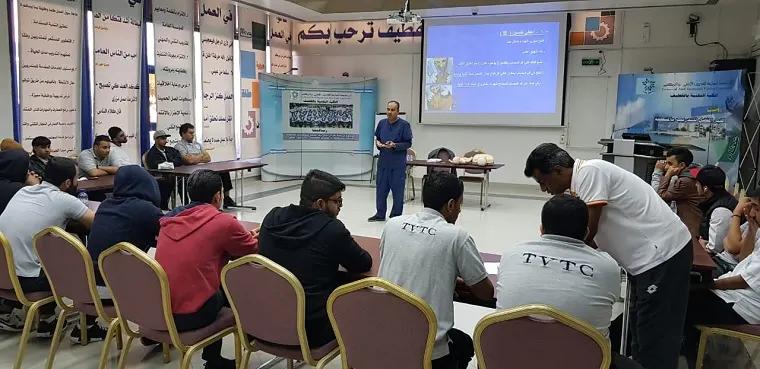 تقنية القطيف تُدرب «22» من متدربيها على الاسعافات الاولية