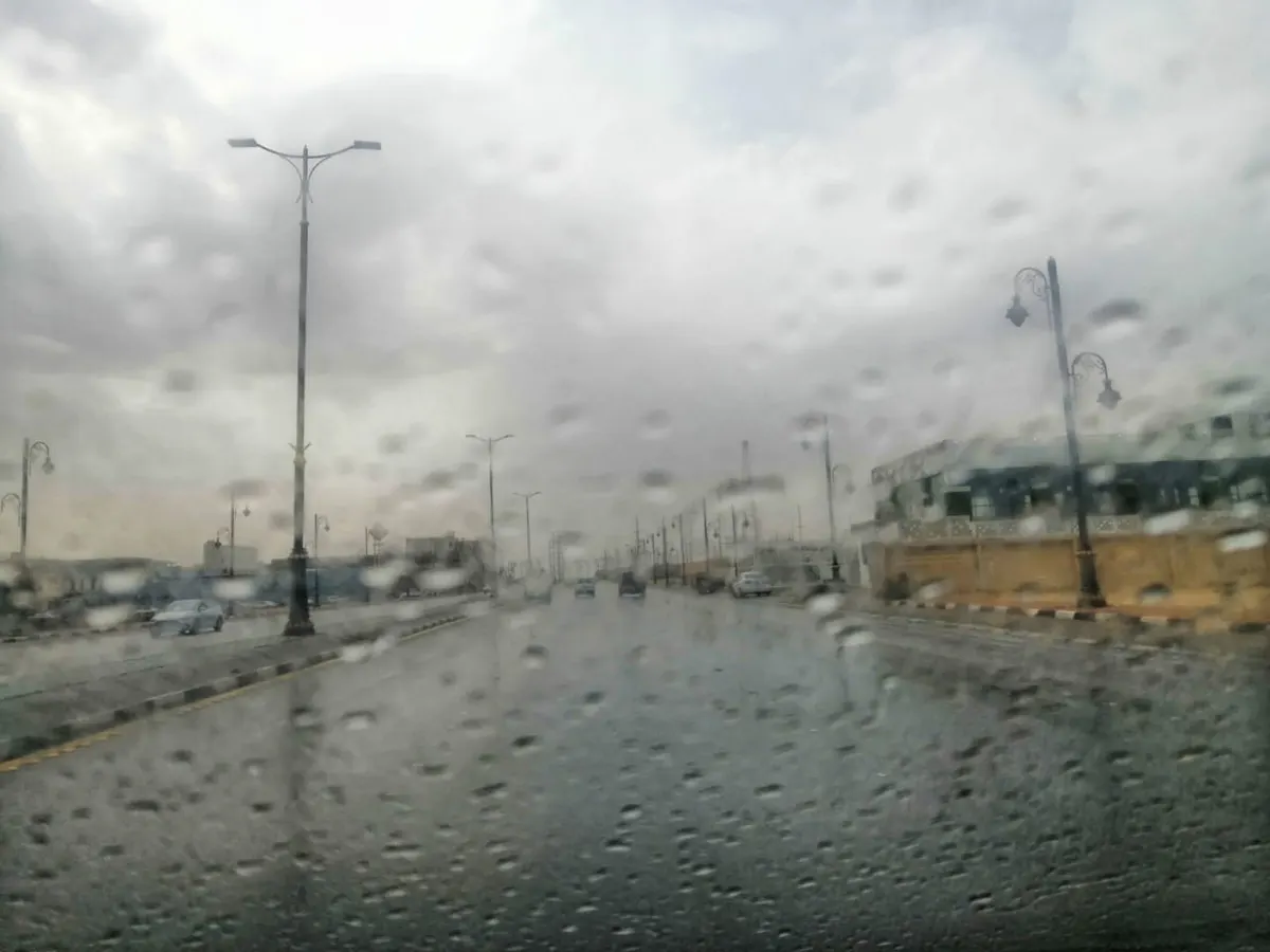 «الأرصاد»: «إنذار أصفر» على القطيف.. أمطار خفيفة ورياح نشطة