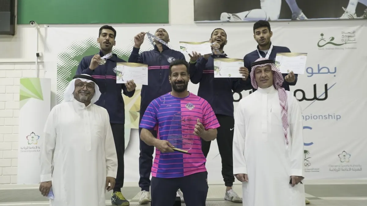 مبارزة الهدى تحتكر ذهب بطولة المملكة للمبارزة للأسلحة الثلاثة