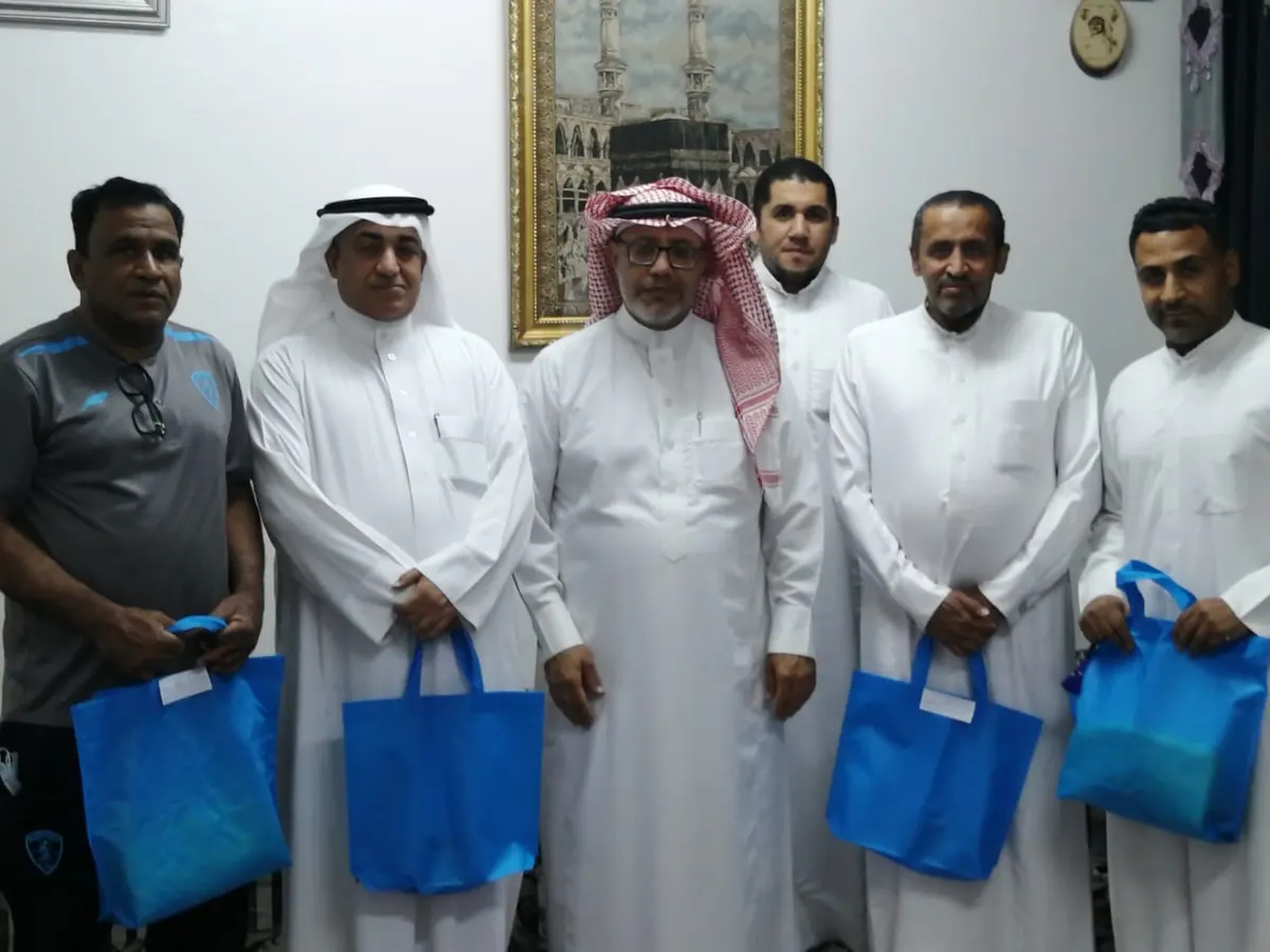 مستشار نادي معن يحتفي بشخصيات رياضية