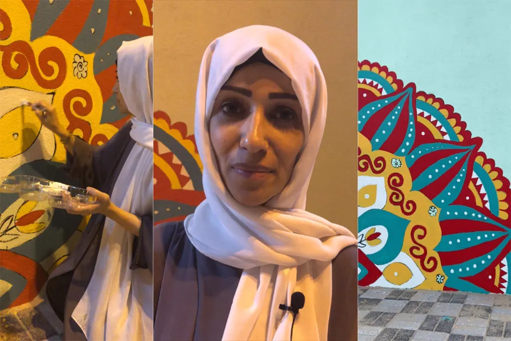 بالفيديو.. مبادرة لتجميل جداريات كورنيش ”المحسينيات“