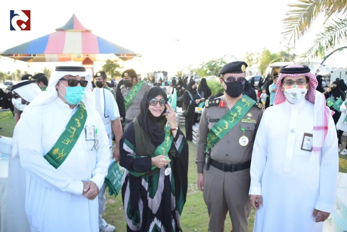 صور.. أهالى صفوى يشاركون فى احتفالات اليوم الوطنى ال91