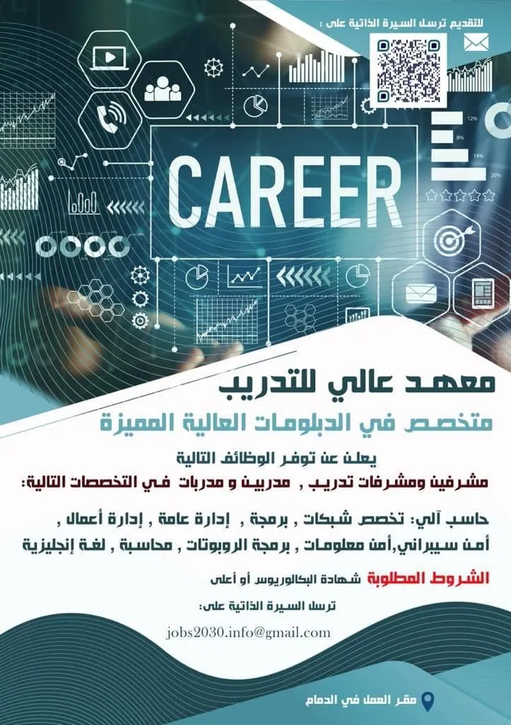 وظائف شاغرة لمشرفين ومشرفات تدريب في معهد للغات بالدمام
