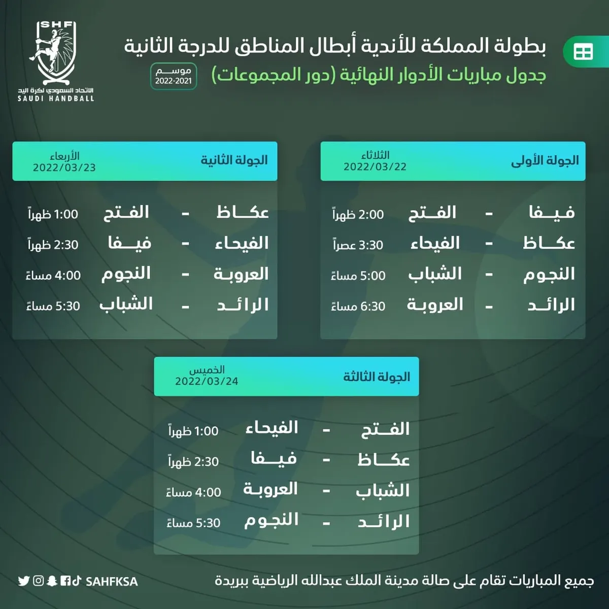 كرة اليد.. «8 فرق» تتنافس على التأهل لدوري الدرجة الأولى