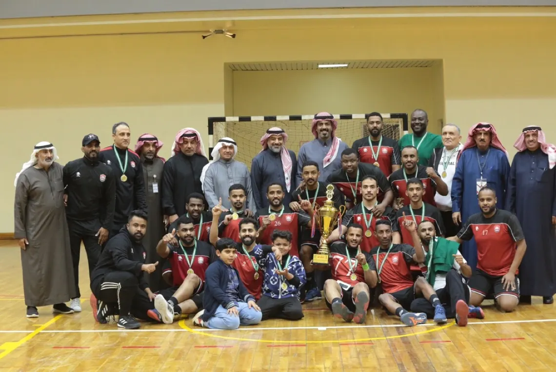 الهدلق والعليوات يتوجان الرائد بذهببة بطولة المملكة للأندية أبطال المناطق