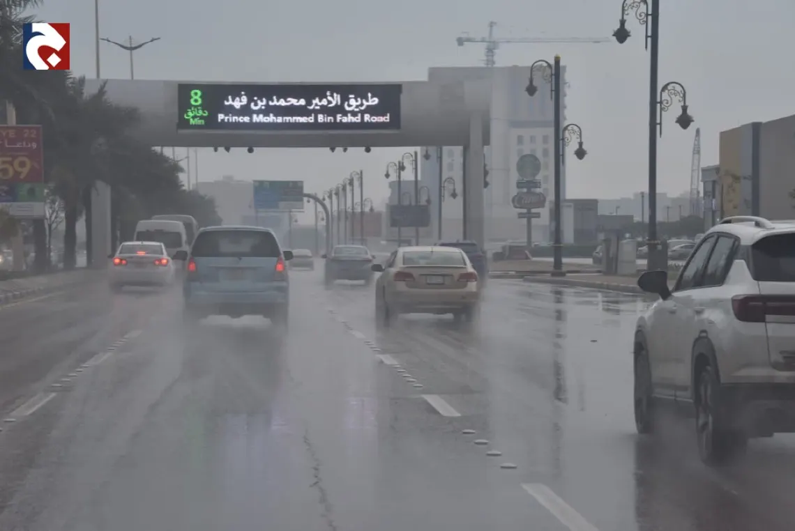 غدا.. أمطار خفيفة إلى متوسطة وصواعق رعدية على الشرقية