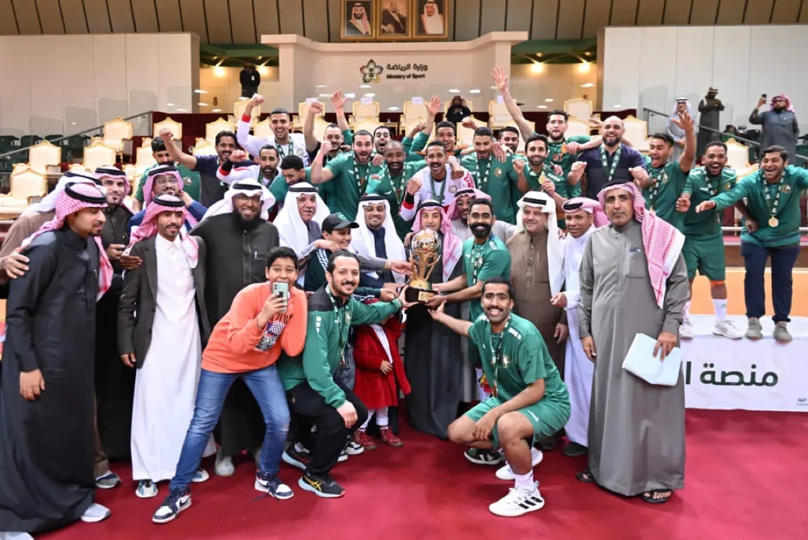 آل نمر يتوّج قبضة الروضة بكأس دوري الدرجة الأولى لكرة اليد