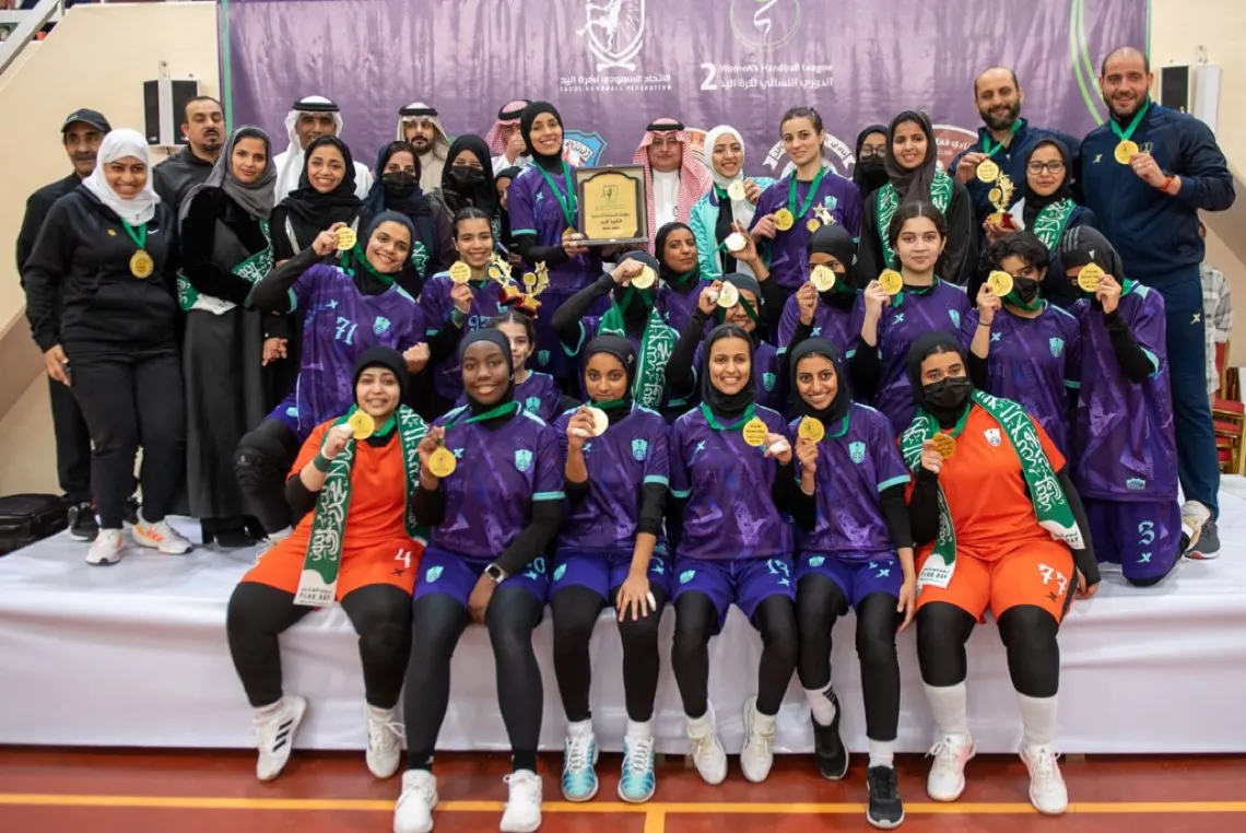 سيدات الأهلي أبطالاً للنسخة الثانية من الدوري النسائي لكرة اليد