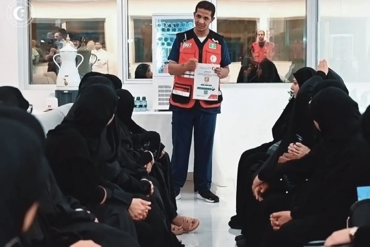 «الهلال الأحمر» يطمئن على الحجاج القادمين عبر منافذ الشرقية