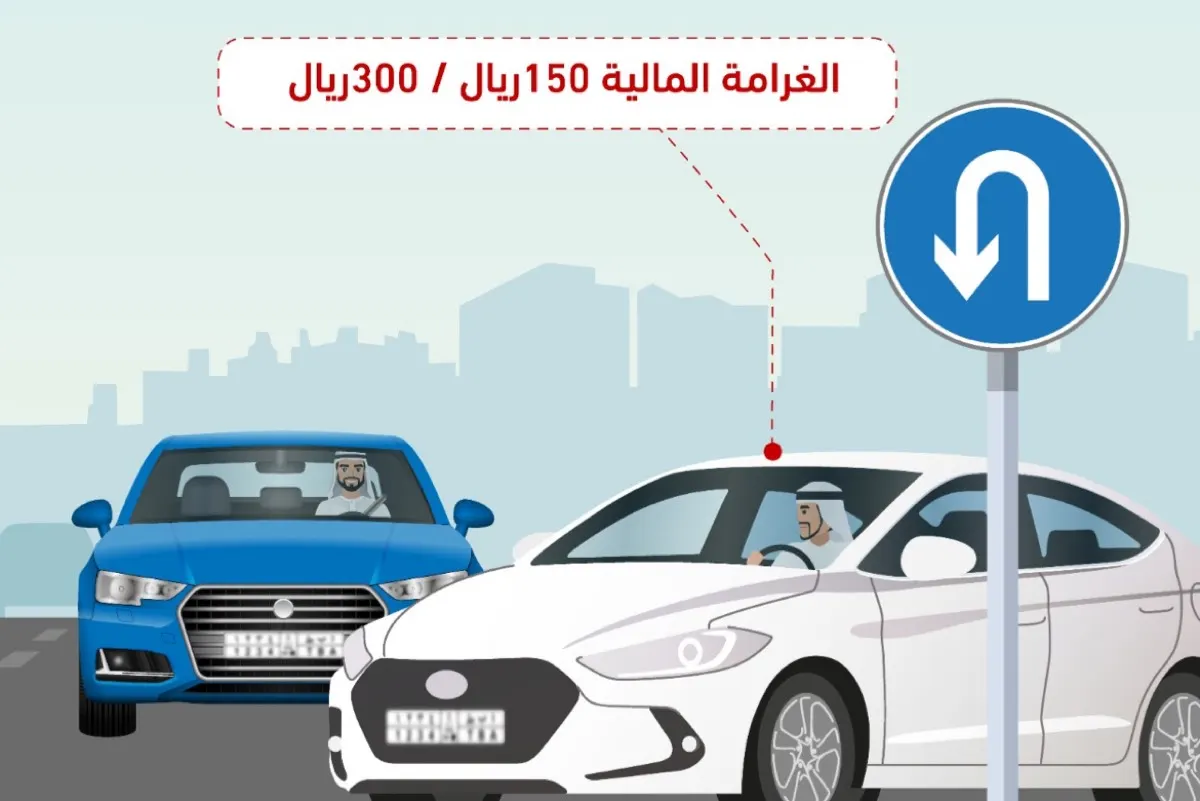 "المرور”يوضح أولوية المرور عند الدوران للخلف.. وهذه عقوبة المخالف