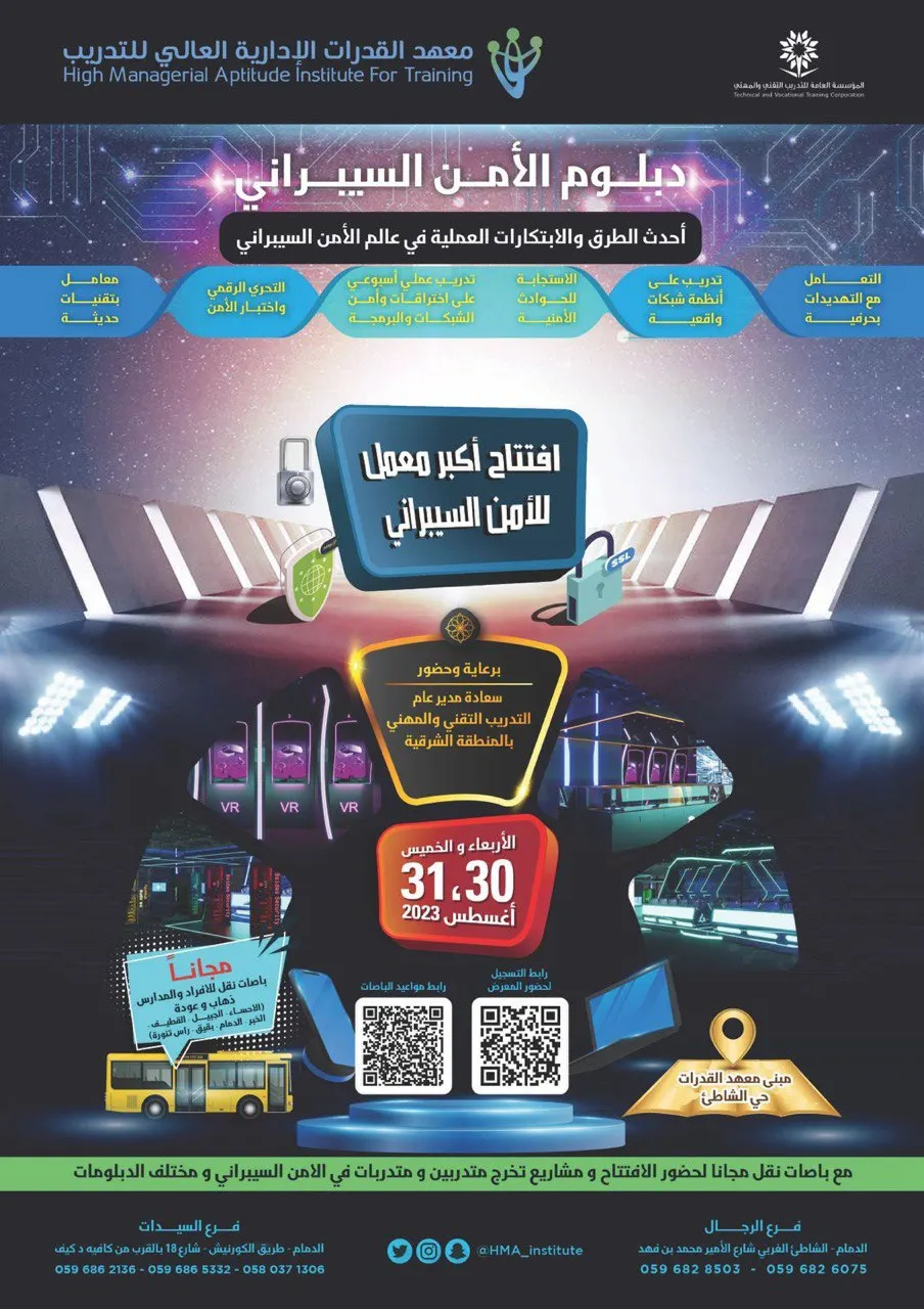 الأربعاء.. افتتاح أكبر معمل تدريبي للأمن السيبراني بالشرقية