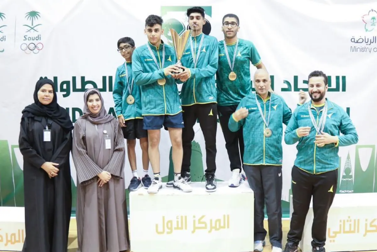 الفتح والاتحاد والخليج أبطالًا لبطولة كأس الاتحاد لكرة الطاولة