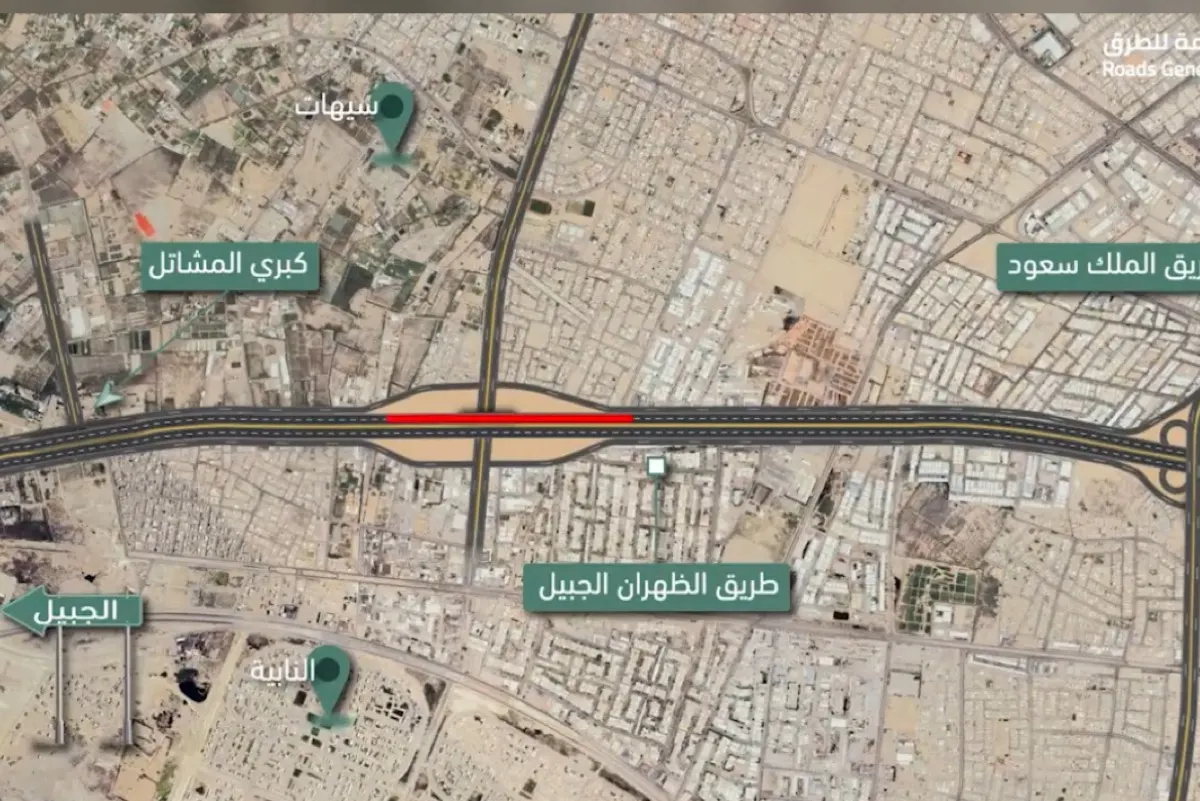 غدًا.. إغلاق الإشارة المرورية أسفل جسر «سيهات»