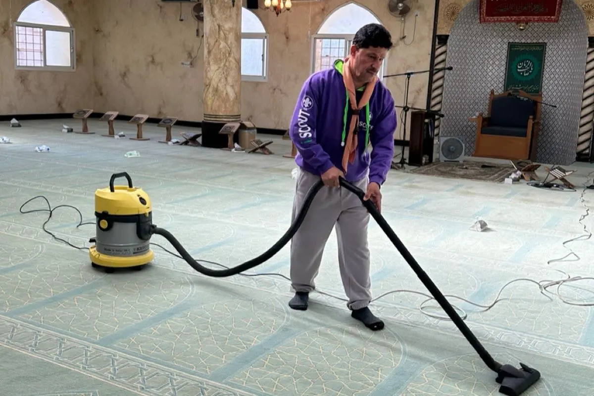 كشافة رسل السلام تطلق مبادرة تنظيف بيوت الله بسنابس