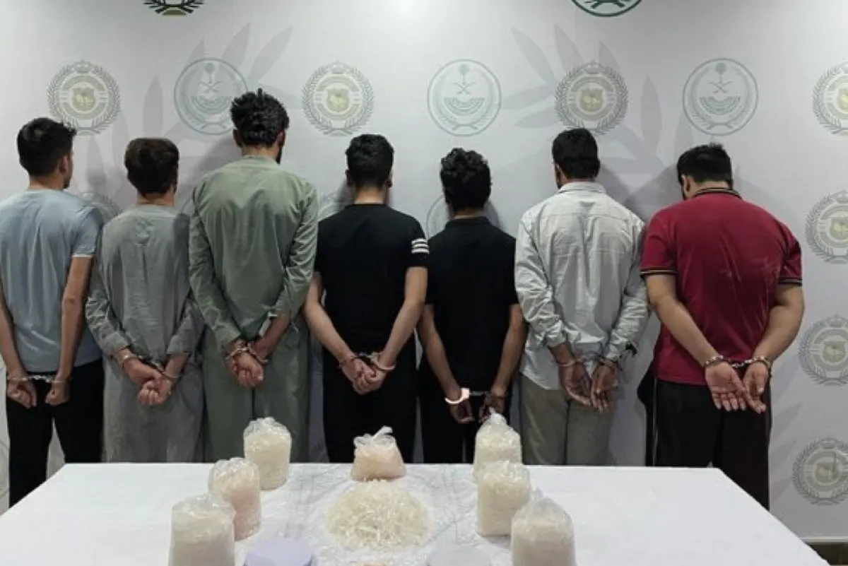 الشرقية.. الإطاحة ب 7 باكستانيين لرويجهم 17,1 كجم من الميثامفيتامين المخدر