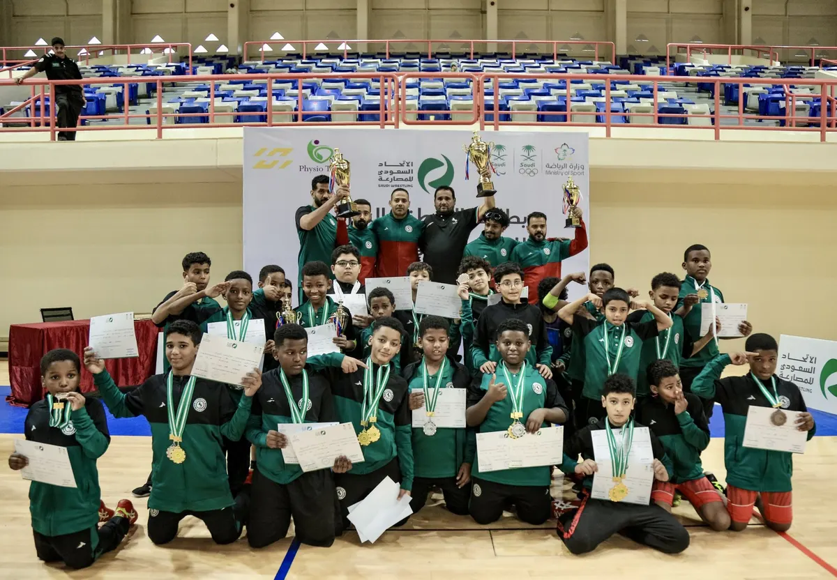 النور ثانيا والخويلدية ثالثًا.. الاتفاق يسيطر على بطولة الشرقية لمصارعة البراعم