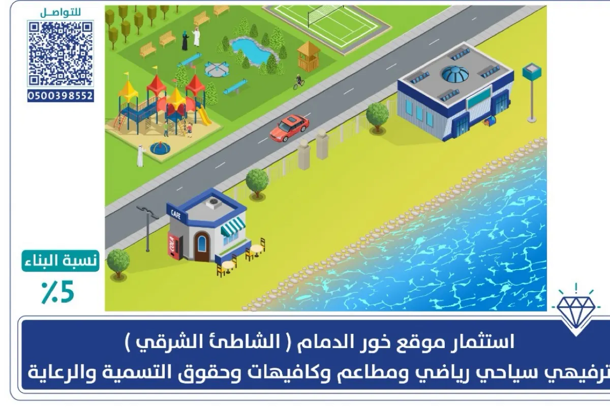 بمساحة 140 ألف متر.. طرح فرصة استثمارية لتطوير خور الدمام