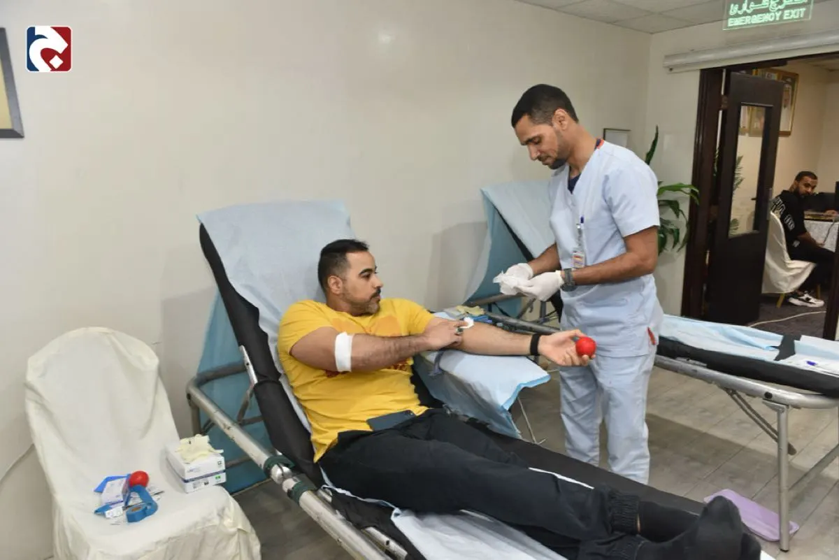 بالصور.. ”بجودك نحيا“.. 400 متبرع بالدم في حلة محيش