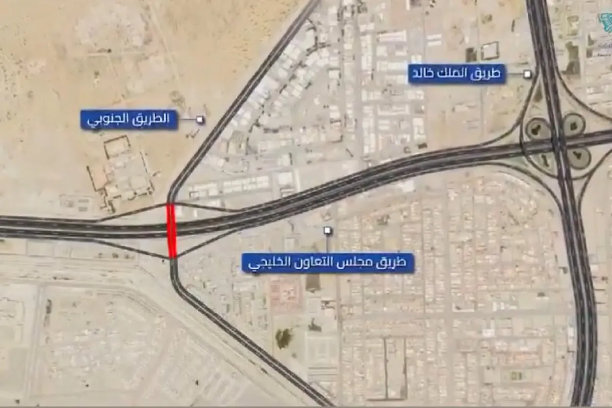 فيديو.. لمدة يومين.. اغلاق جسر تقاطع مجلس التعاون مع الطريق الجنوبي ب ”الخبر“ ‎