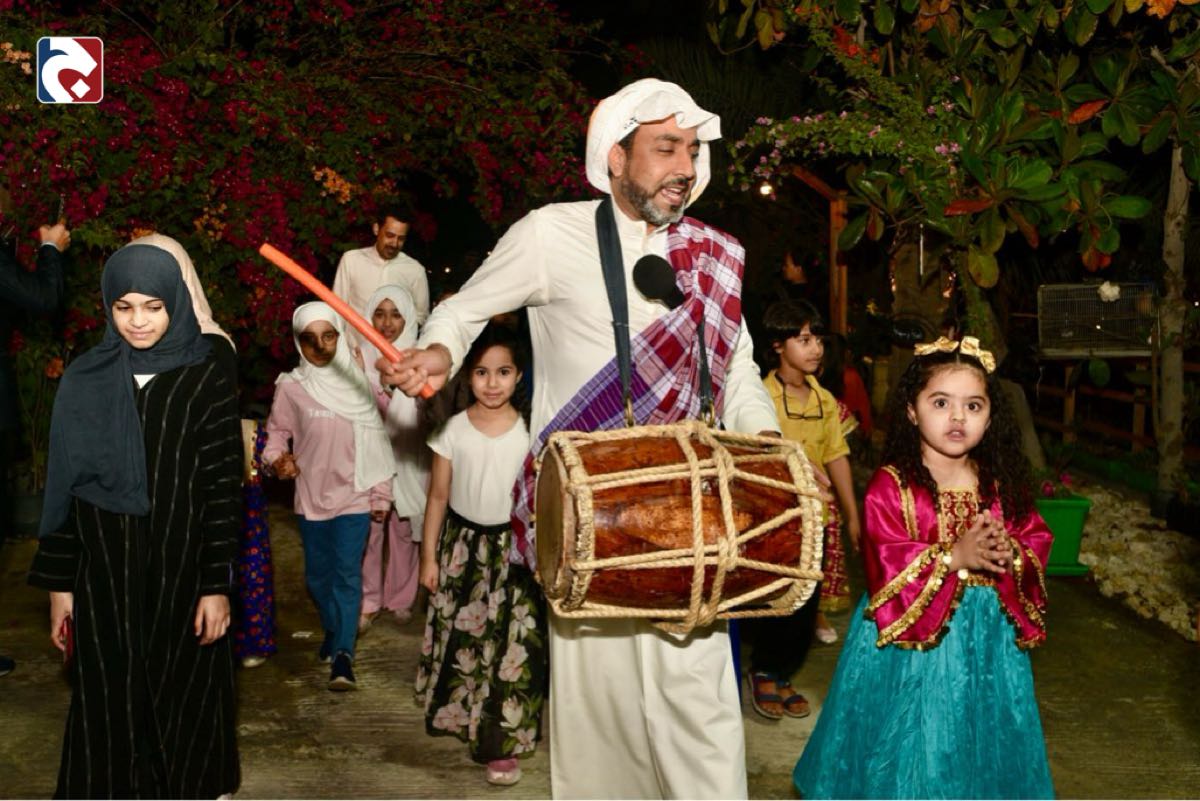 بالصور.. قرقيعان مزرعة الجمعان يضفي البهجة على أهالي تاروت