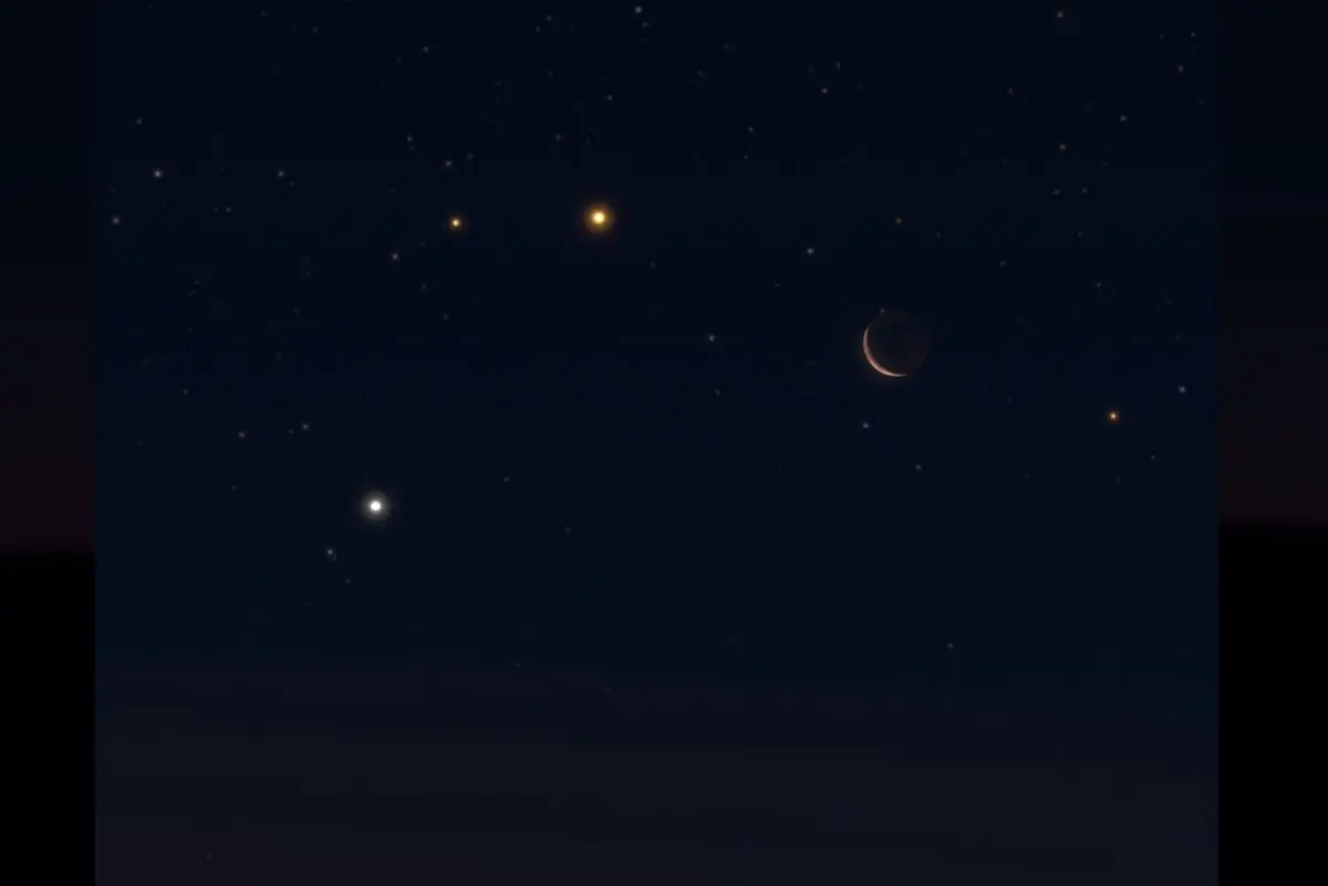 مثلث سماوي في سماء الوطن العربي فجر السبت