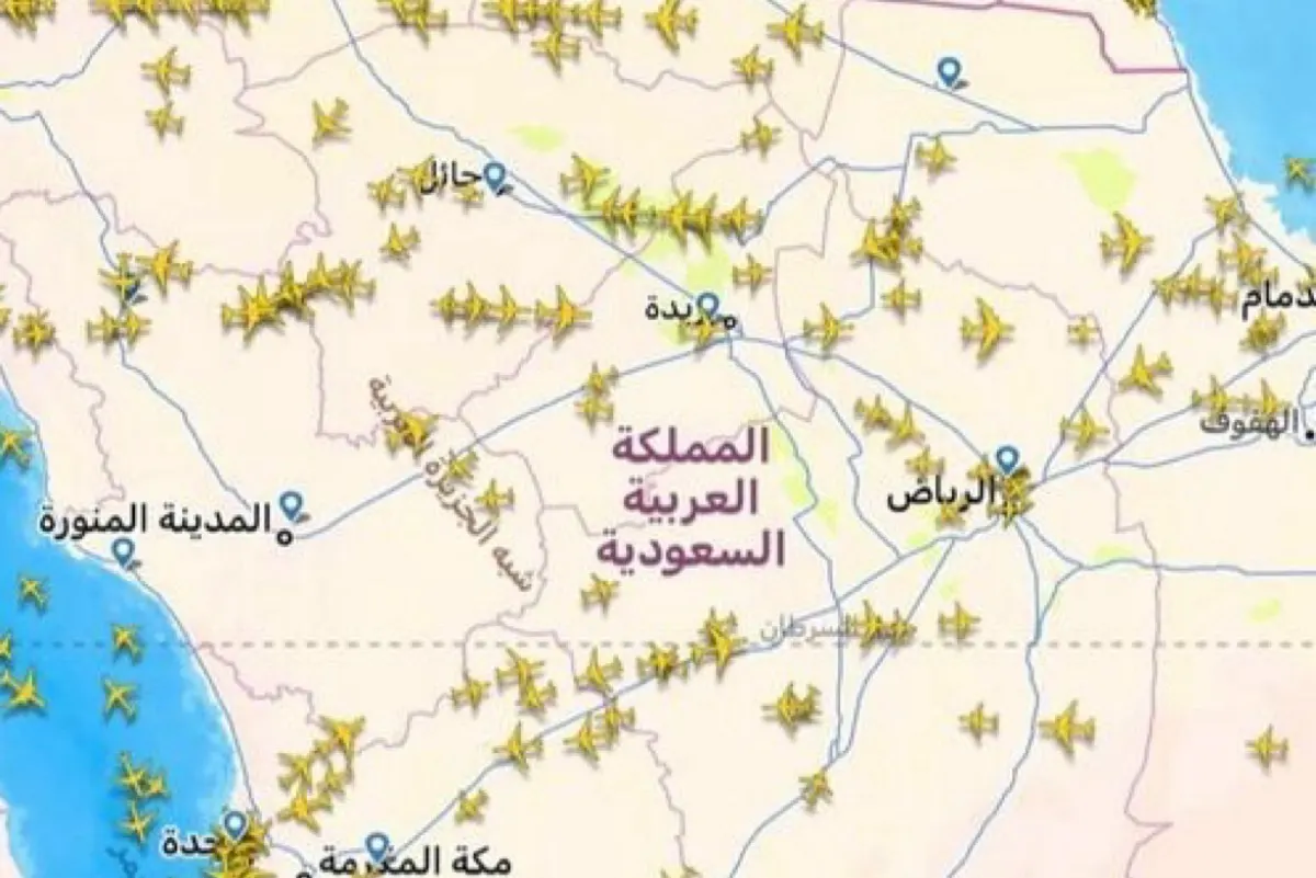 شاهد.. الأجواء السعودية ملاذ آمن للطيران وسط التوترات الإقليمية