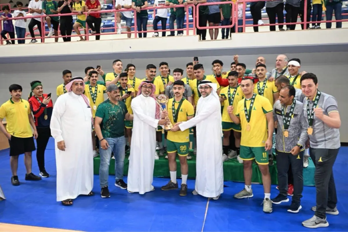 الخليج بطلًا للدوري الممتاز لناشئين اليد للمرة السابعة في تاريخه