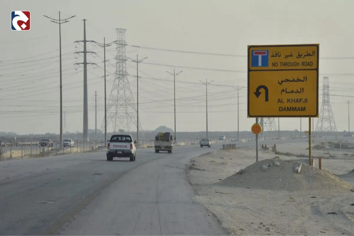 ملتقى لـ 3 محافظات.. افتتاح طريق تقاطع طريق أبو حدرية مع صفوى - المطار