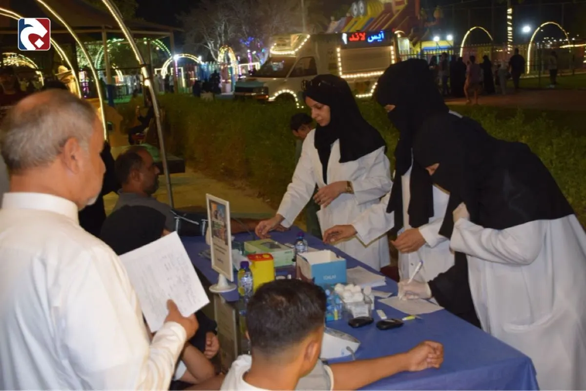”اعرف أرقامك“.. قياس الضغط وفحص التهاب الكبد في مهرجان اللوز القطيفي