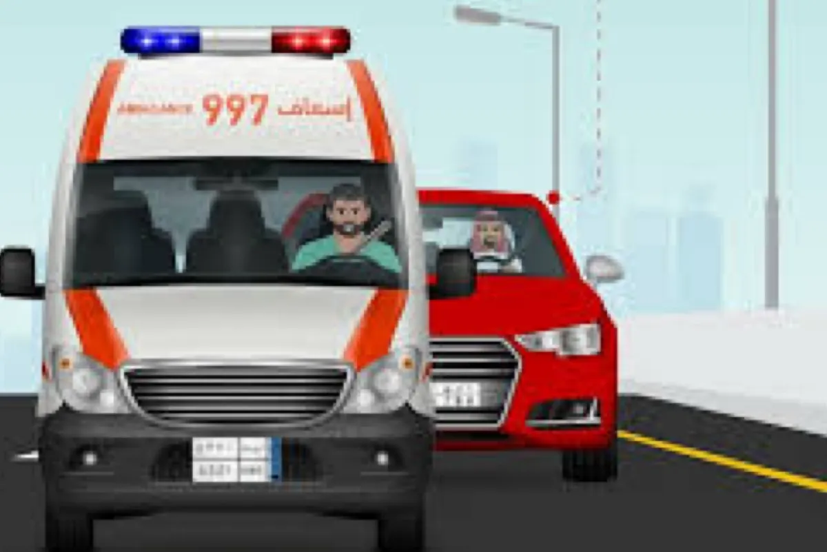 تعرف على كيفية التصرف عند مرور مركبات الطوارئ