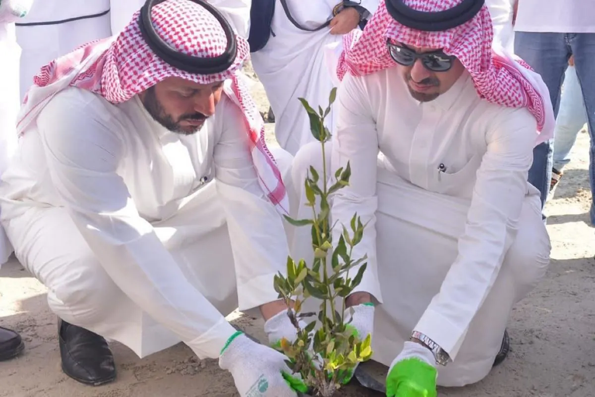 الخريف يدشن مبادرة زراعة 100 ألف شجرة مانجروف بالقطيف
