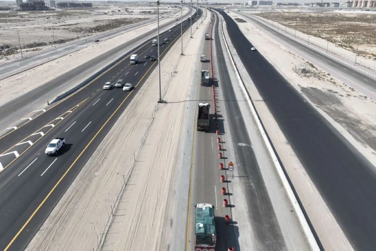 انجاز 60 % من أعمال صيانة طريق الدمام - الرياض