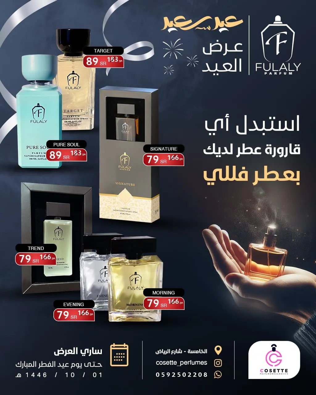 كل زجاجة عطر فارغة ”فرصة لعطر جديد“