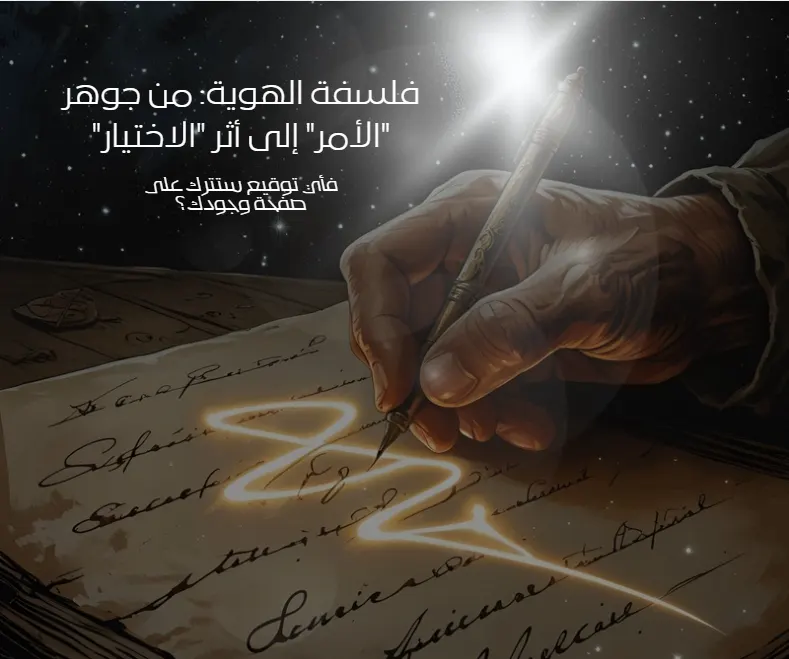 فلسفة الهوية: من جوهر ”الأمر“ إلى أثر ”الاختيار“