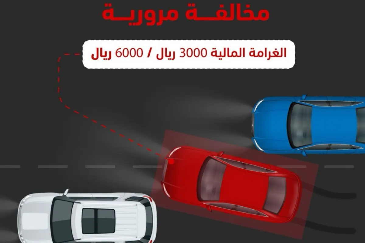 غرامة تصل 6 آلاف.. تحذير مروري من سلوك خطير